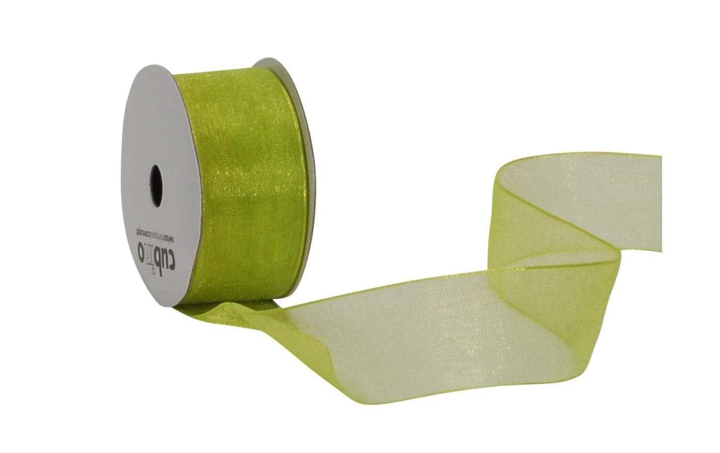 Spyk Geschenkband Organza Hellgrün – 25 mm × 6 m