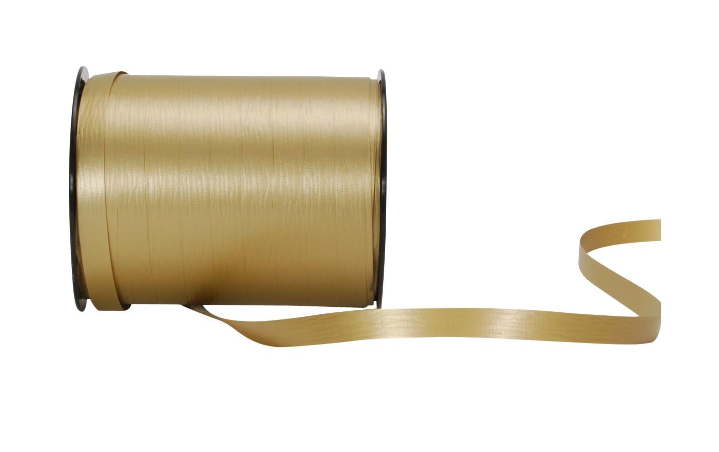 Spyk Geschenkband Poly matt Gold – 10 mm × 250 m