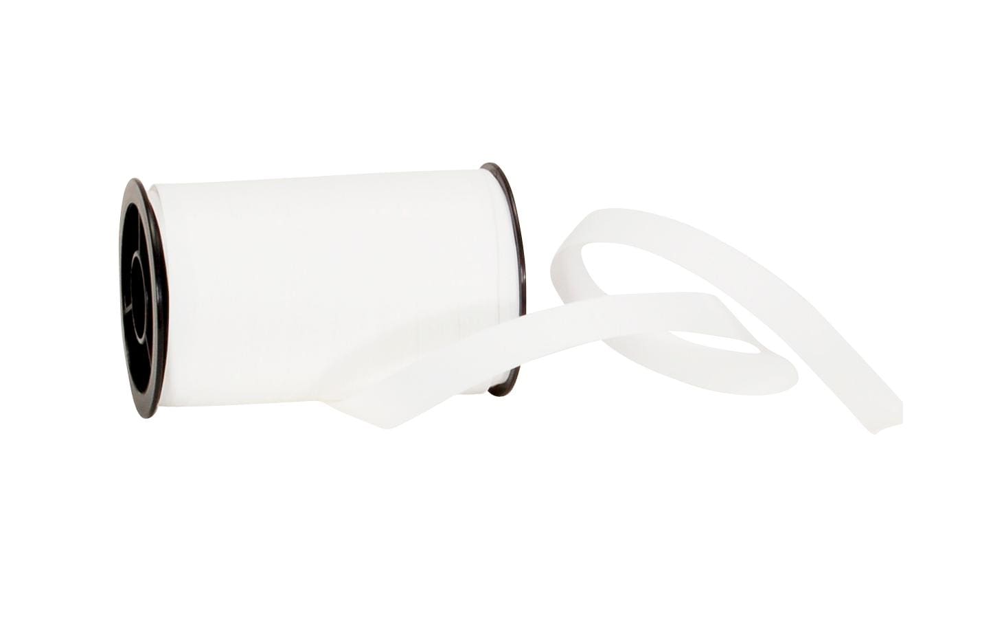 Spyk Geschenkband Poly matt weiss – 10 mm × 20 m – 1 Stk.