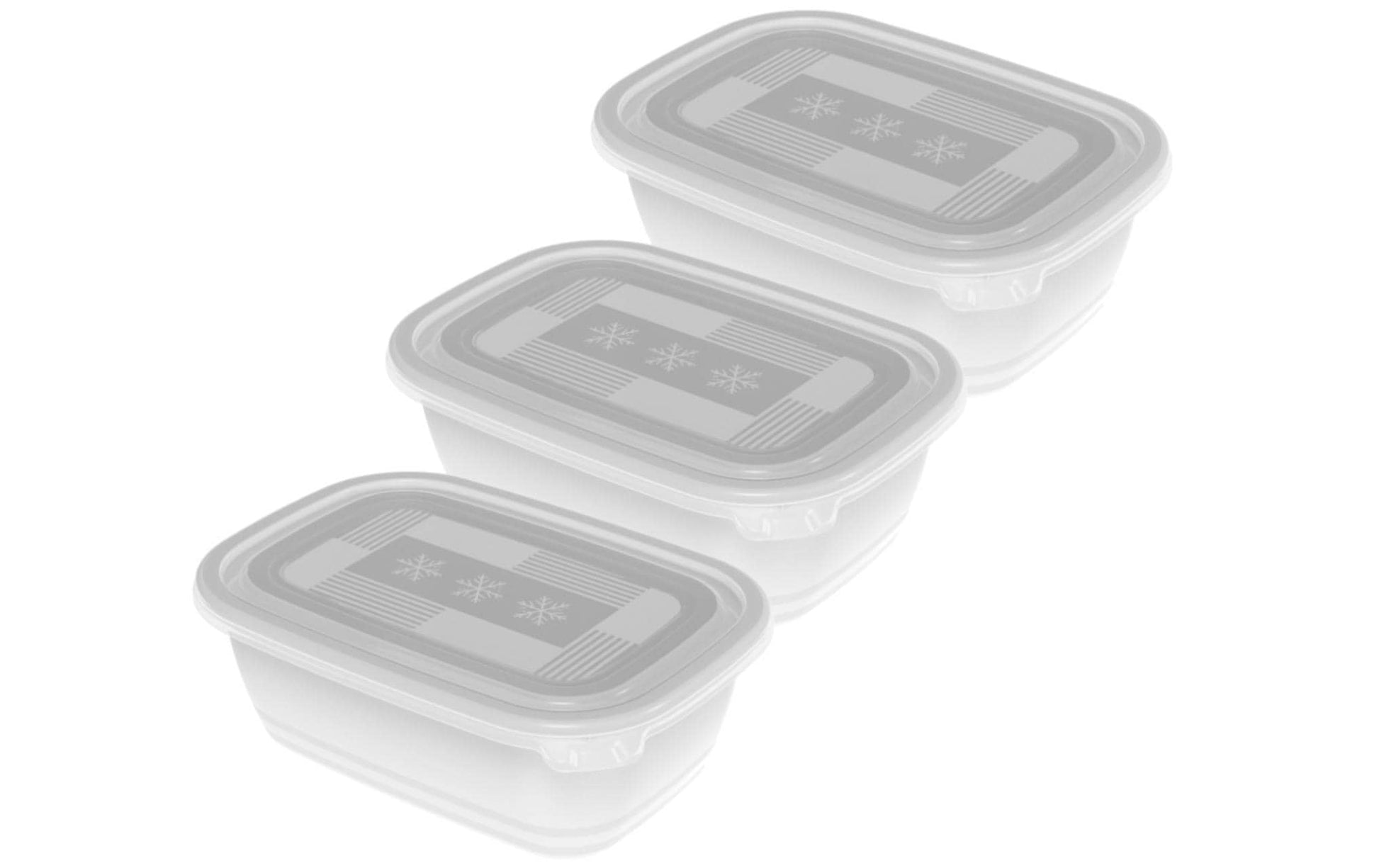 Rotho Vorratsdose 1 l, 13,5 × 19,5 × 10 cm, Polypropylen (PP), Transparent, 3 Stk.