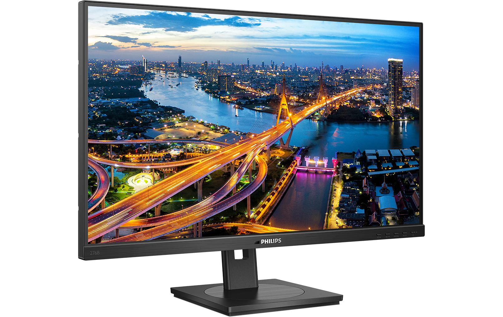 Philips 276B1/00 – Monitor, 27", IPS, 75 Hz, 300 cd/m², USB-C, Lautsprecher, VESA 100 × 100, Schwarz