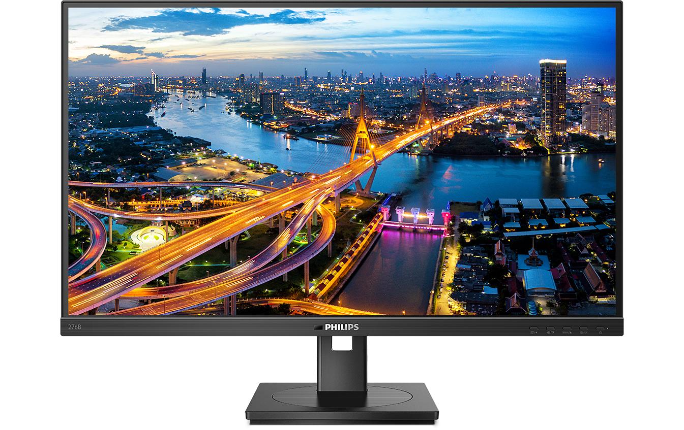 Philips 276B1/00 – Monitor, 27", IPS, 75 Hz, 300 cd/m², USB-C, Lautsprecher, VESA 100 × 100, Schwarz
