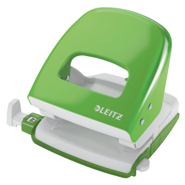 Leitz Bürolocher NeXXt – 2-Loch, Lochabstand 80 mm, 30 Blatt, Ø5,5 mm – Grau – Metall