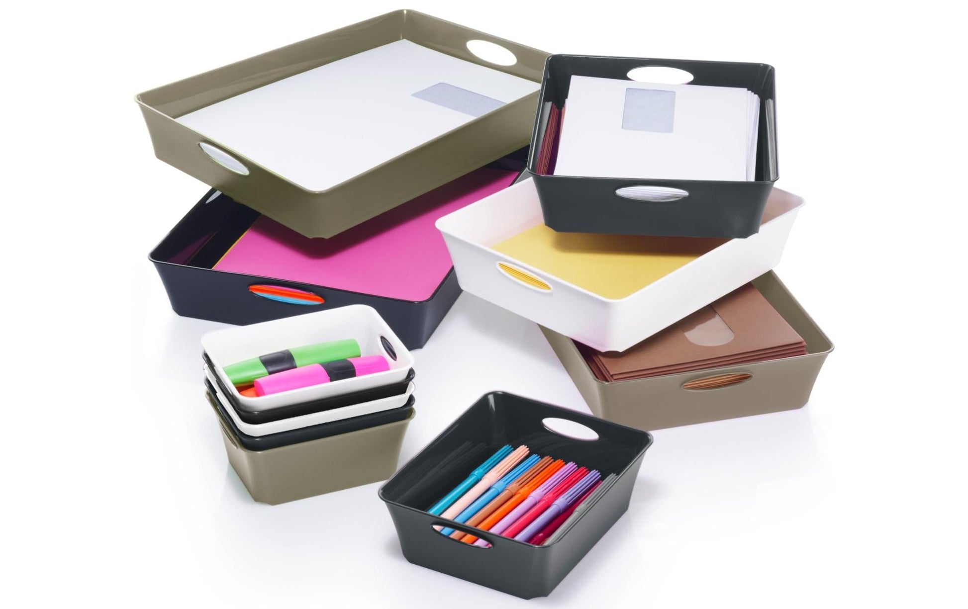 Rotho Aufbewahrungsbox Living – für Format C4 – 270 × 60 × 375 mm