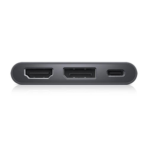 DELL USB-C-zu-HDMI/DisplayPort-Adapter – 4K (3840 × 2160) – USB-C (USB 3.2 Gen 2, 10 Gbit/s) – Schwarz