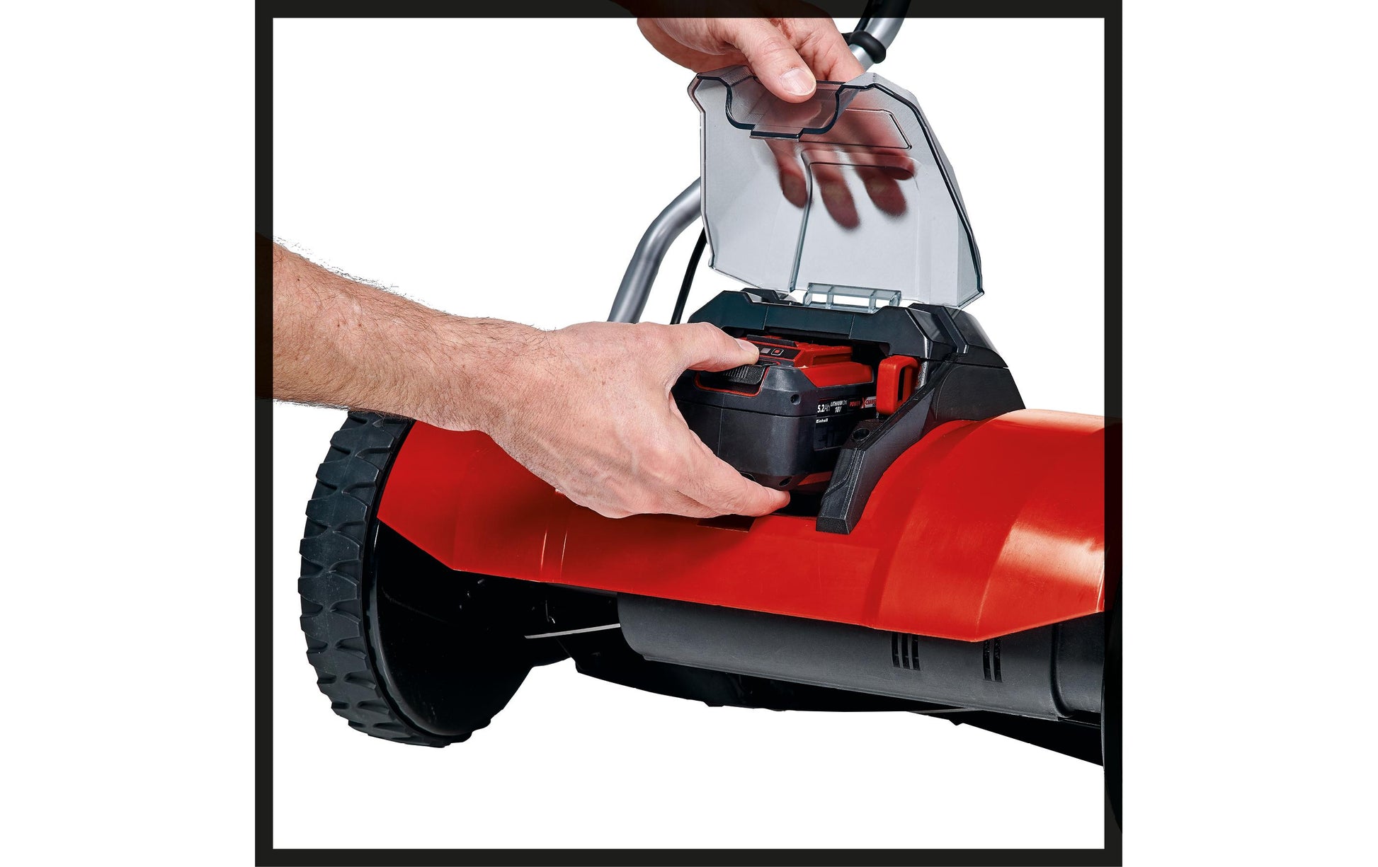 Einhell GE-HM 18/38 Akku-Spindelmäher – 18 V – Schnittbreite 380 mm – 45 l Fangkorb – Solo – Power X-Change