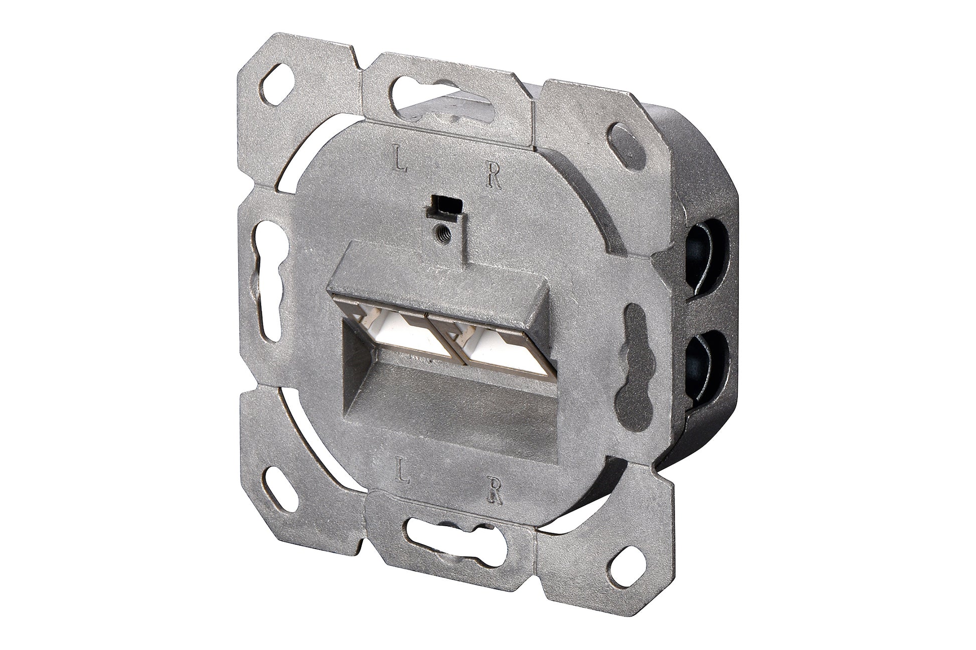 Digitus Datendose CAT6 – 2× RJ‑45, Unterputz, 80×80 mm, Weiss