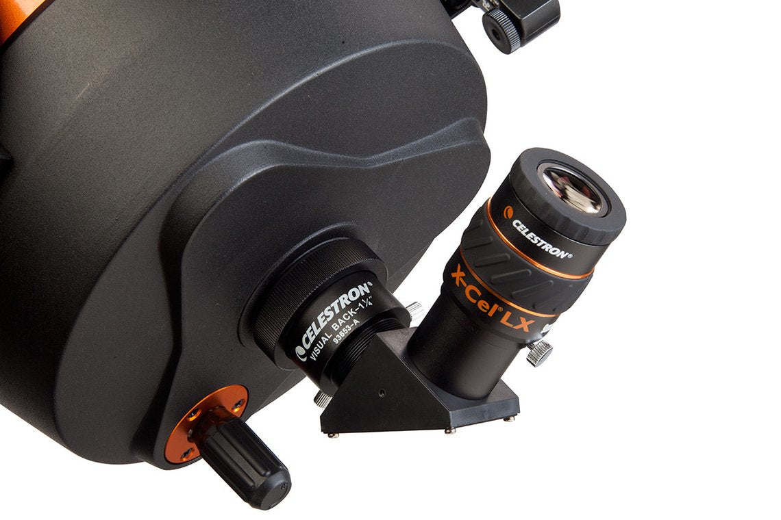 Celestron X-CEL LX 9 mm Okular – 60° Sehfeld, Augenabstand 1,6 cm – für Teleskop – Schwarz/Orange