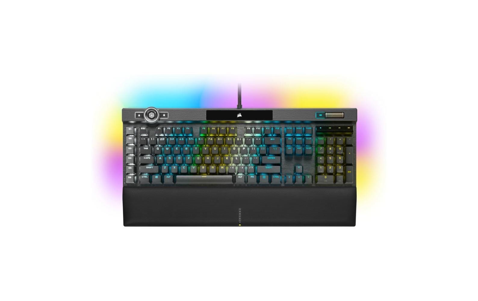 Corsair K100 OPX – Tastatur, kabelgebunden (USB-A), CH-Layout (DE-CH), Fullsize (mit Ziffernblock)