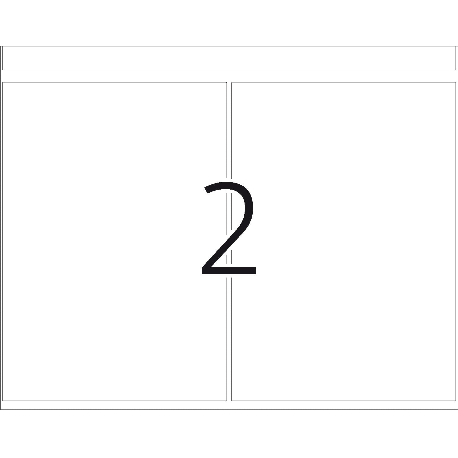 HERMA Haftetiketten, 74 mm × 105 mm, weiss, Papier, stark haftend, 500 Etiketten