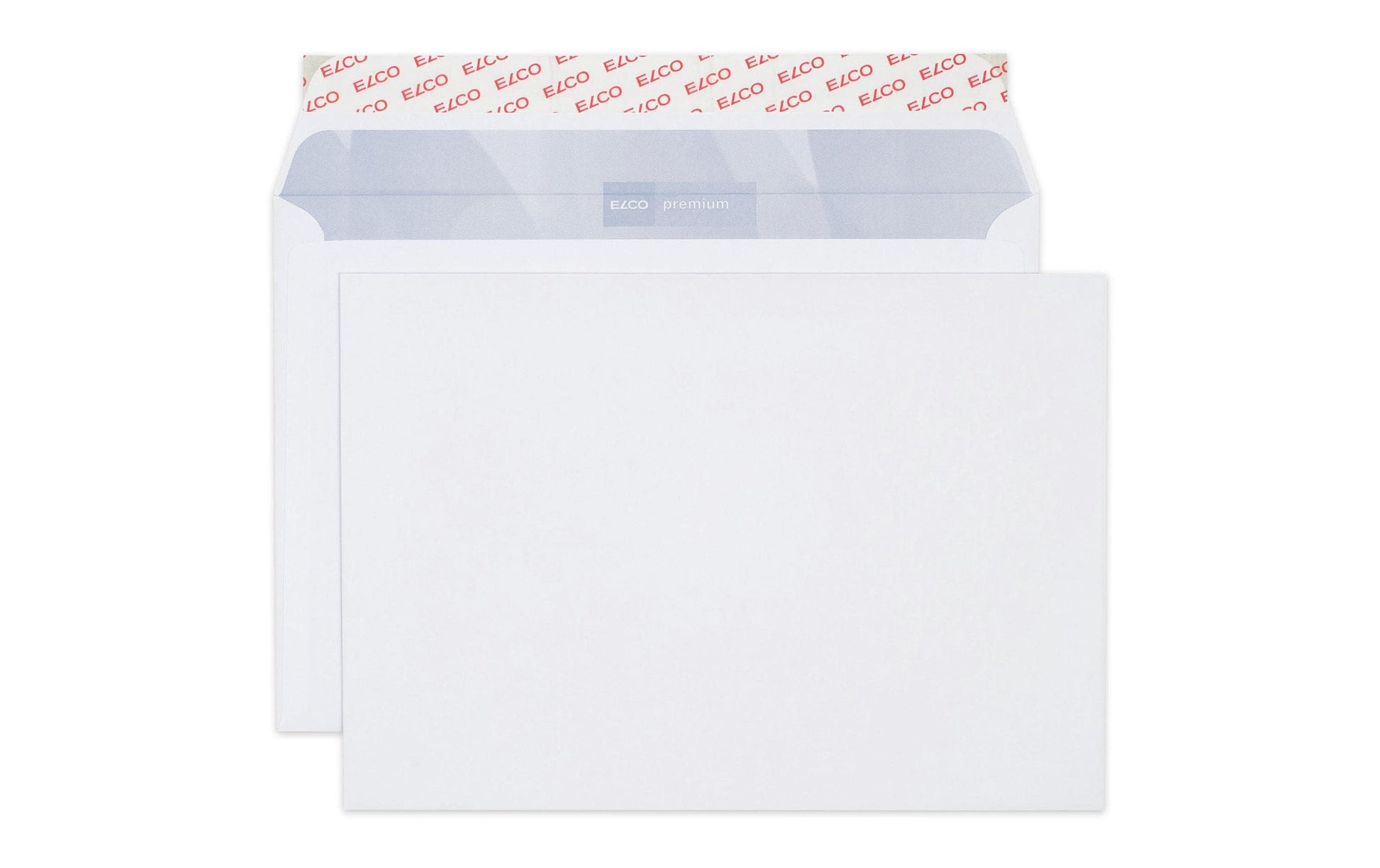 Elco Couvert B5, ohne Fenster, selbstklebend, hochweiss, 100 g/m², mit Innendruck – 500 Stk.