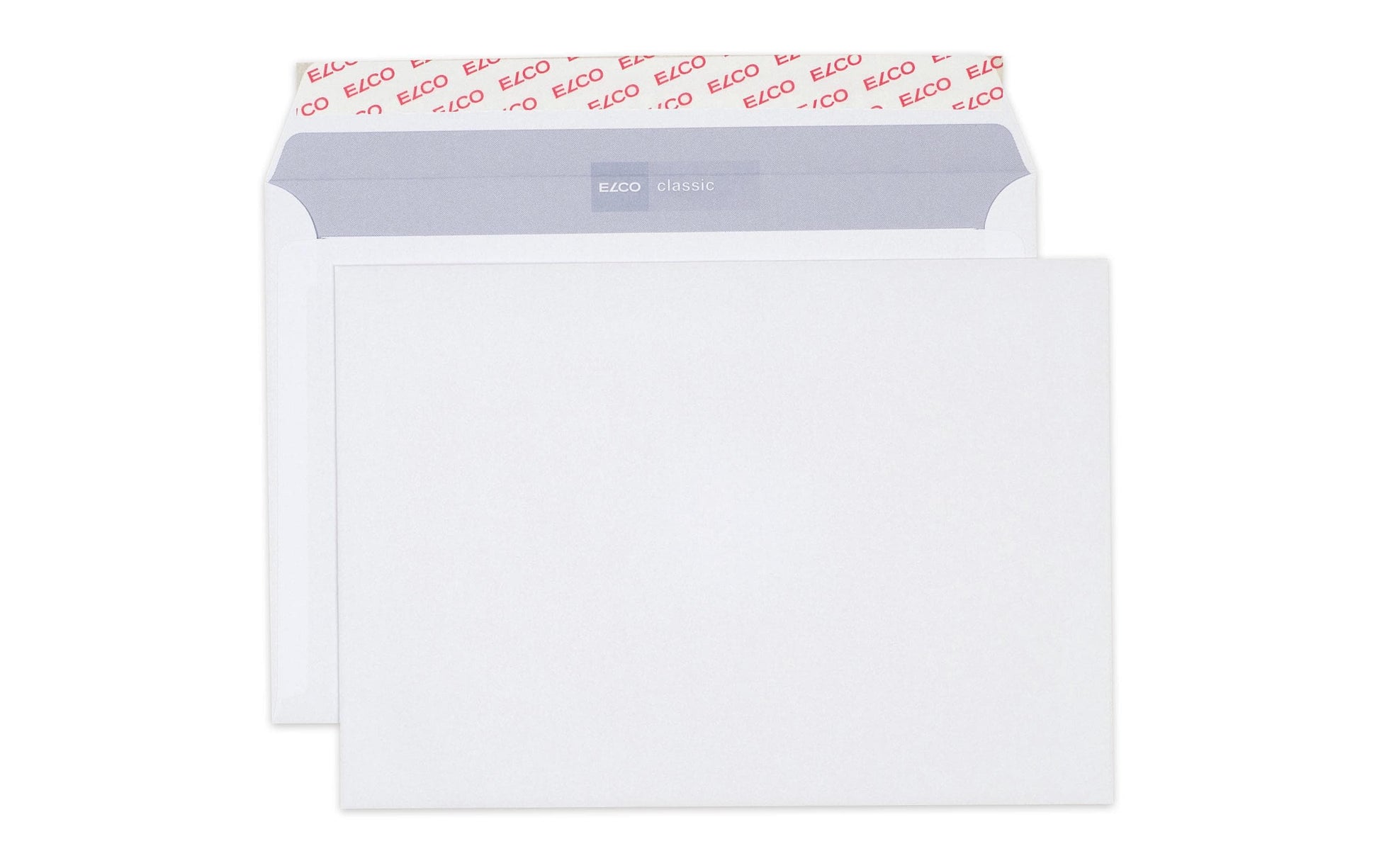 Elco Couvert C5, ohne Fenster, Haftklebung, weiss, 100 g/m², mit Innendruck – 500 Stk.