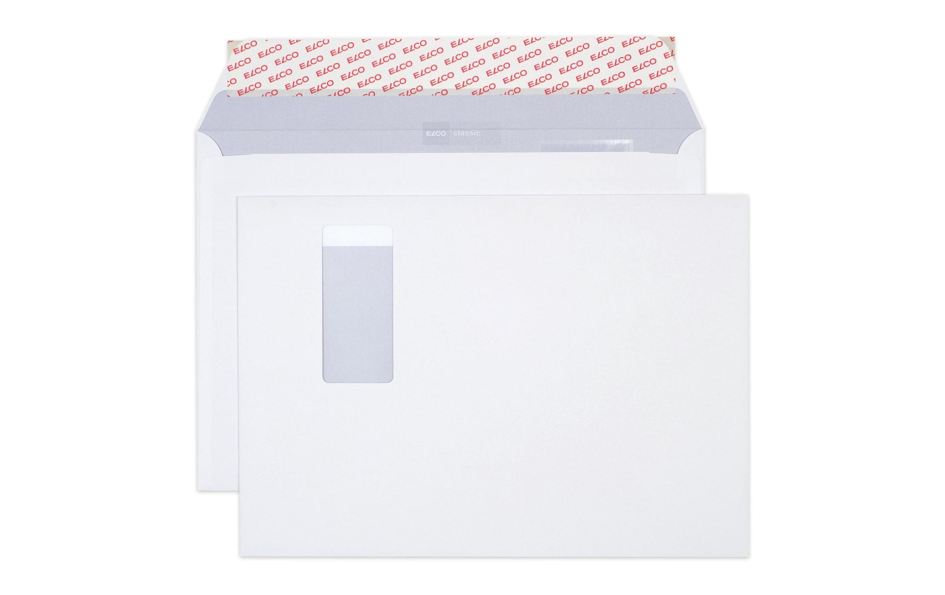 Elco Couvert C4, Fenster rechts, Selbstklebend, Weiss, 120 g/m² – 250 Stk.