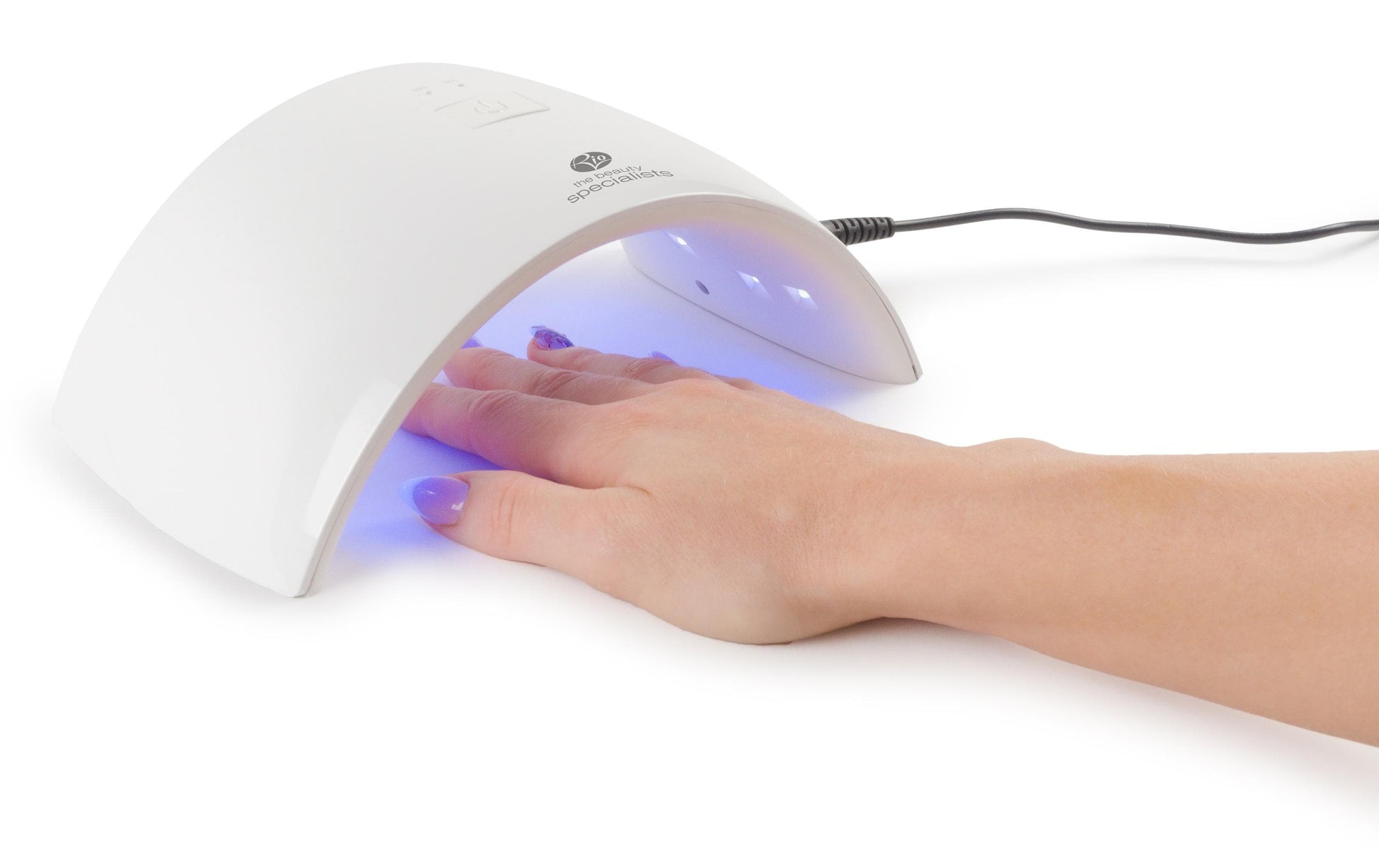 Rio Nageltrockner UV+LED – 24 W, Timer 30–60 s, Bewegungssensor, Weiss