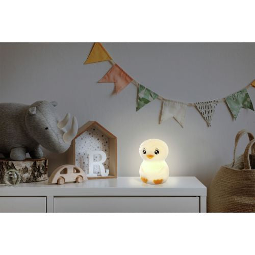 Ansmann Nachtlicht Pinguin – 10 lm, 0,2 W, RGBW, dimmbar, weiss, USB