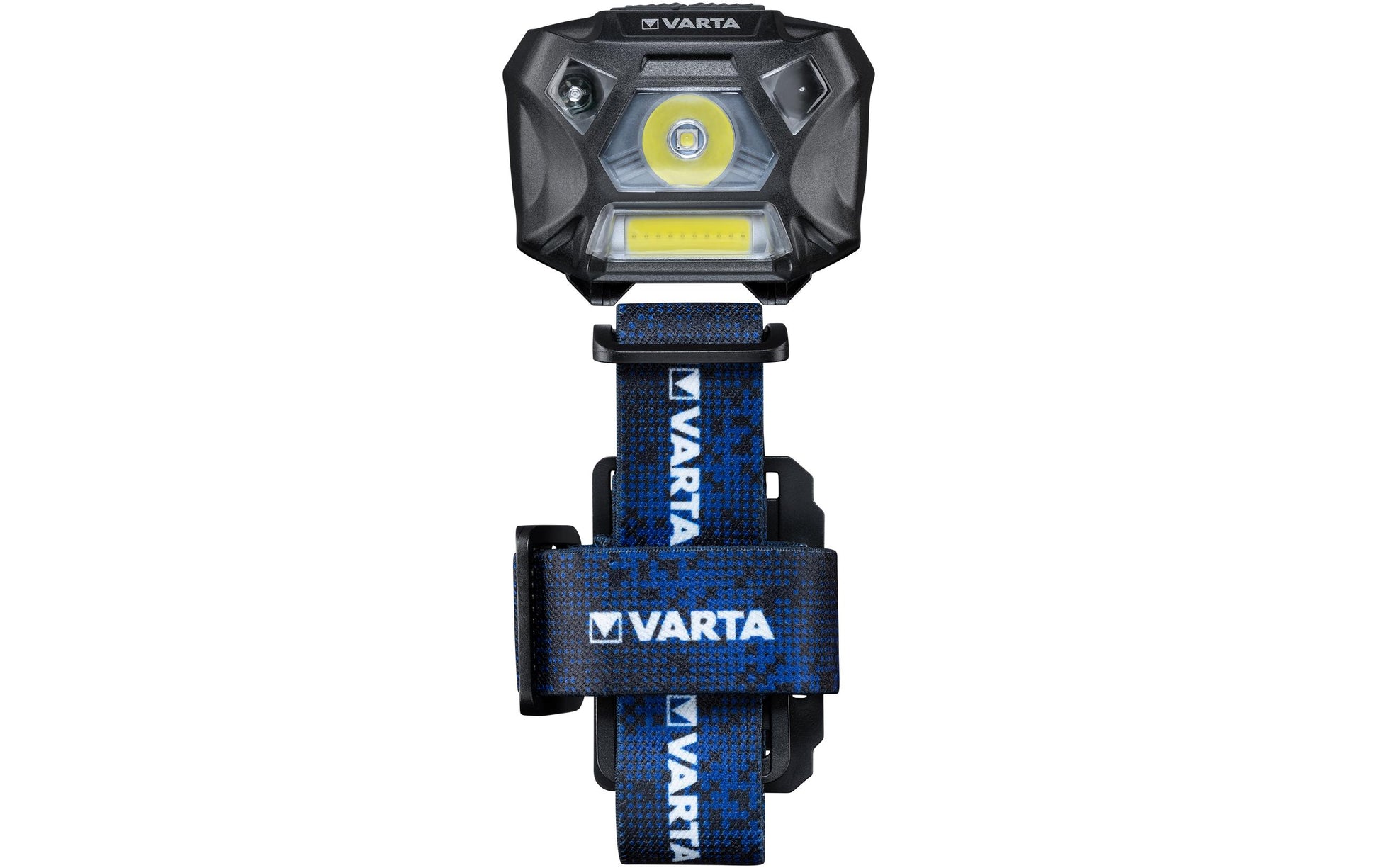 Varta Stirnlampe Work Flex Motion Sensor H20 – 150 lm, 78 m, IP54, Laufzeit 20 h – Schwarz