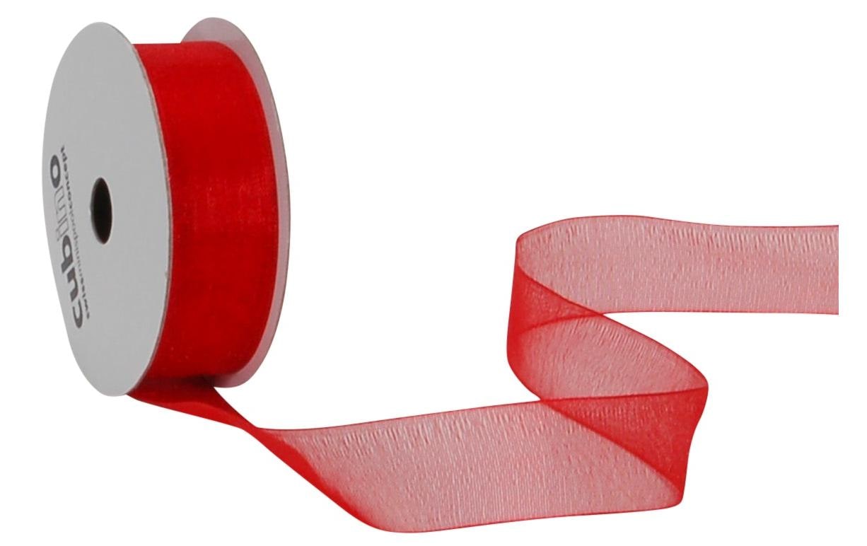 Spyk Geschenkband Organza Rot – 15 mm × 8 m – 1 Stk.