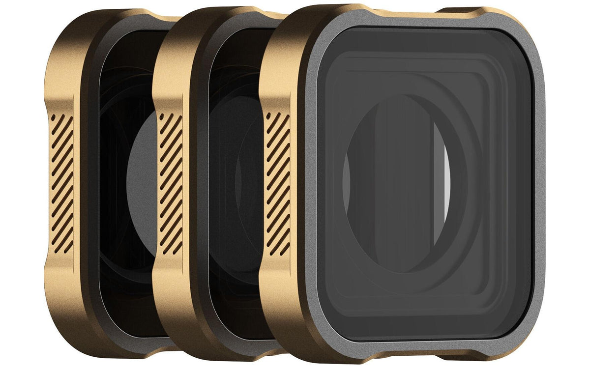 PolarPro Shutter Collection Filter – GND8, ND16, ND32 – für GoPro HERO9 – Gold – 3er-Pack