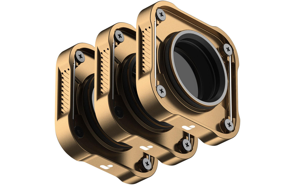 PolarPro Shutter Collection Filter – GND8, ND16, ND32 – für GoPro HERO9 – Gold – 3er-Pack