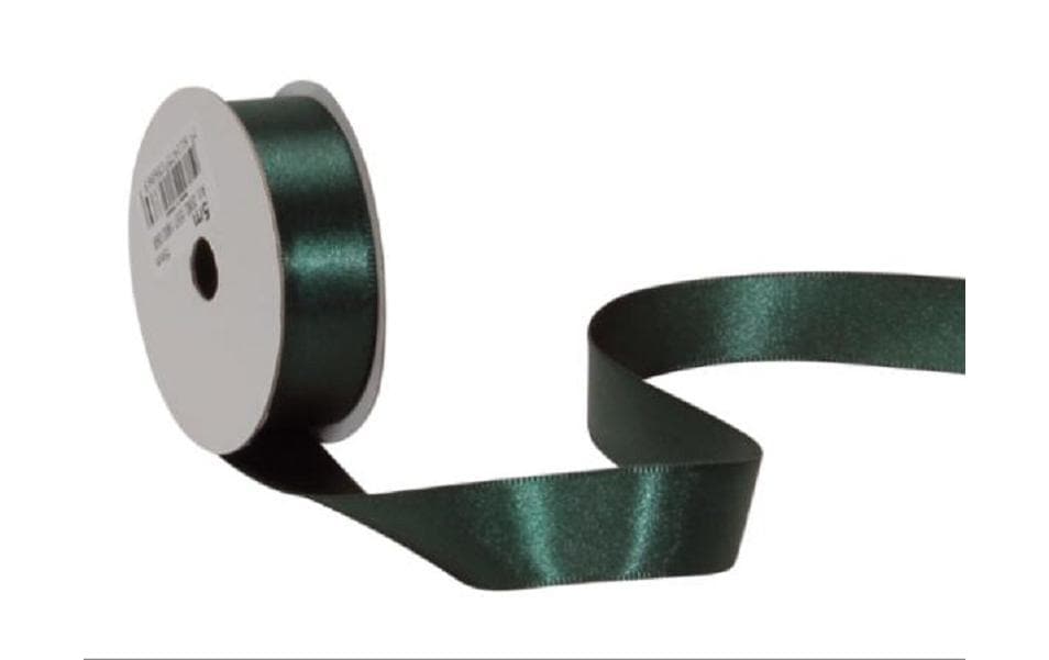 Spyk Geschenkband Satin Dunkelgrün – 16 mm × 5 m