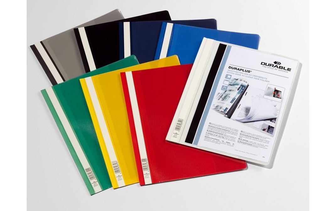 Durable Schnellhefter – A4, Kunststoff, Grün, Beschriftungsfeld