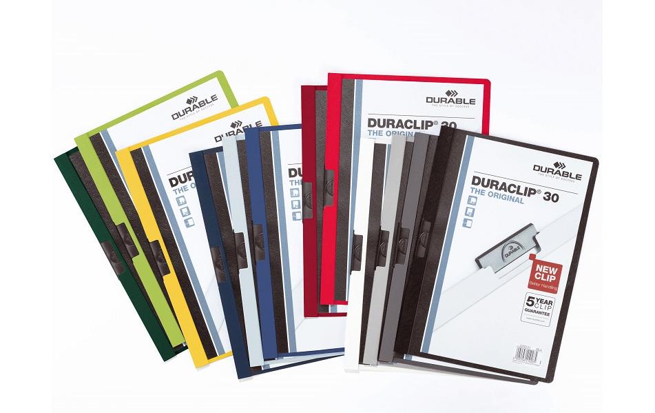 Durable Unterschriftenmappe – A4, weiss, Kunststoff