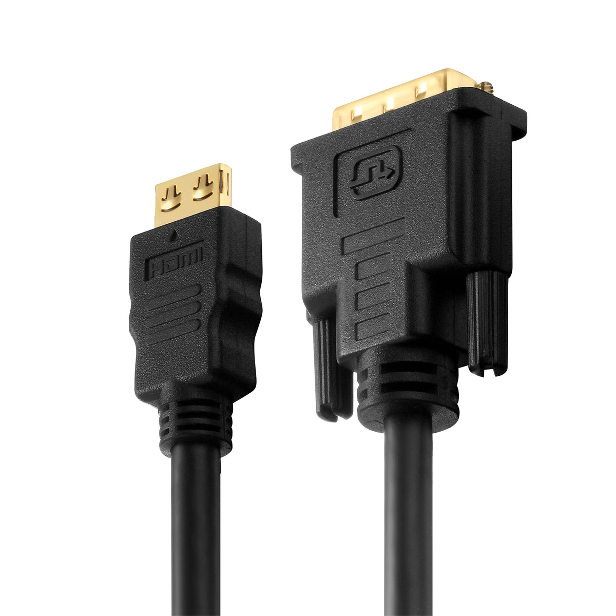 PureLink PI3000-010 HDMI-zu-DVI-D-Kabel – 1920 × 1200 @ 30 Hz, 1 m, HDMI 1.0, vergoldete Kontakte, Schwarz