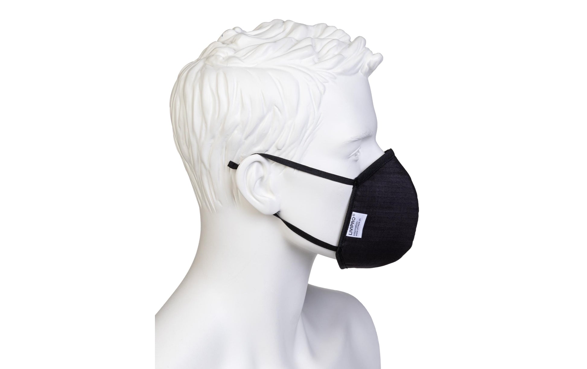 Unrepa LIVIPRO – Stoffmaske Evolution – L – Schwarz – 1 Stk.