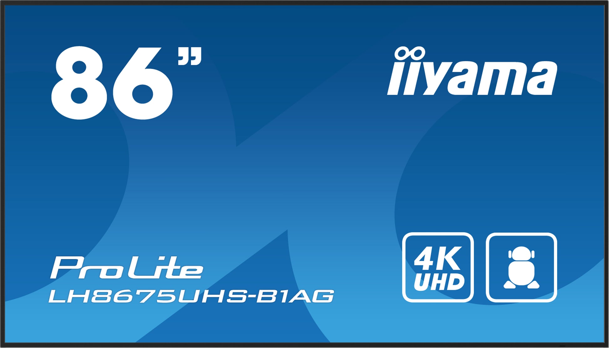 iiyama LH8675UHS-B1AG – 85,6", 3840 × 2160 (4K), IPS, LAN