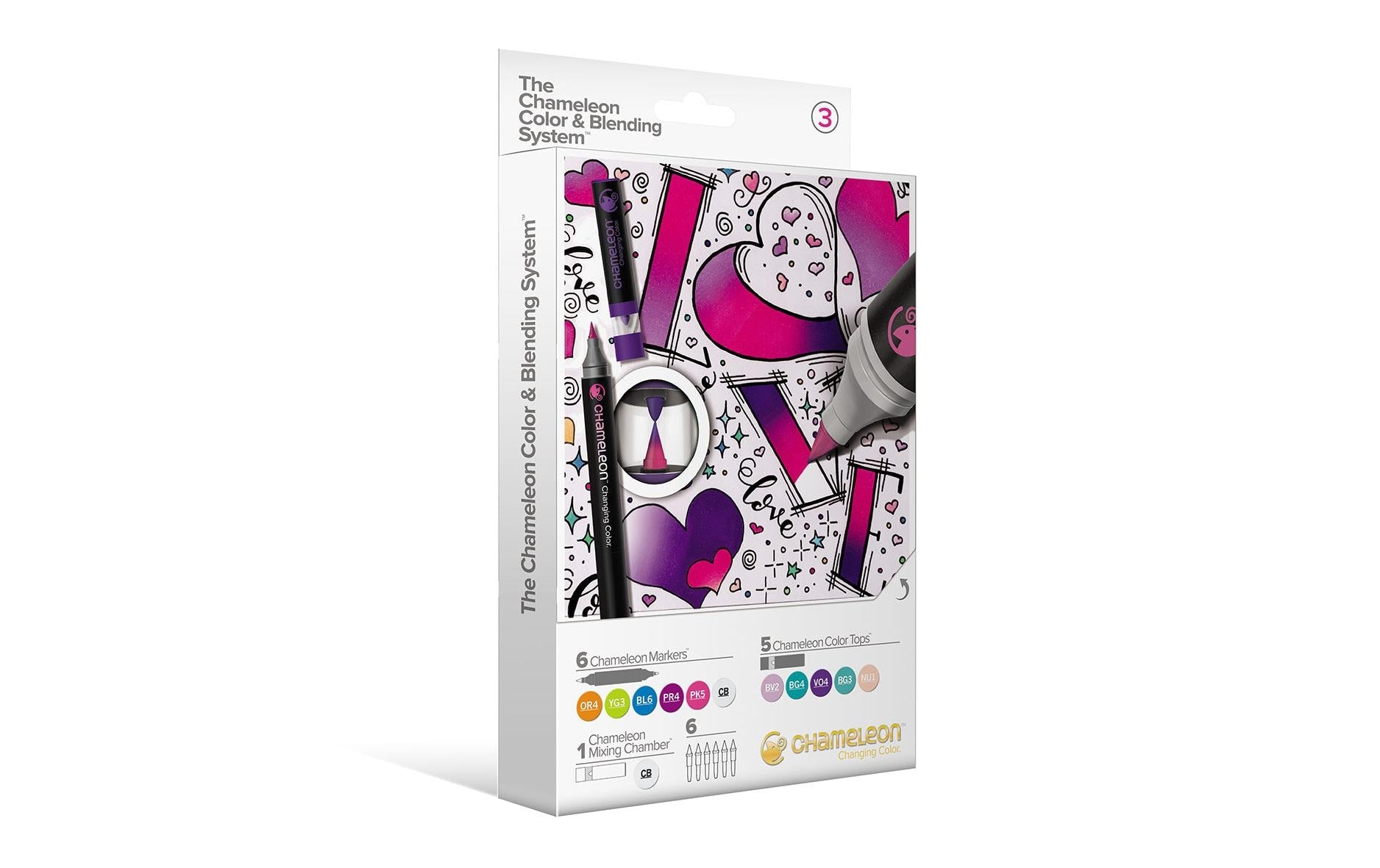 Chameleon Permanentmarker – Bürstenspitze 1–4 mm – Color & Blending Set, 6er-Set