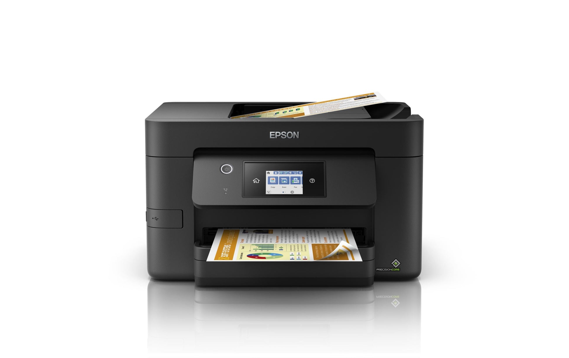 Epson WorkForce WF-3820DWF – Farbiges Tintenstrahl-MFP A4, 4-in-1 – USB/LAN/WLAN – Duplex, ADF – 21 S/W-Seiten pro Minute