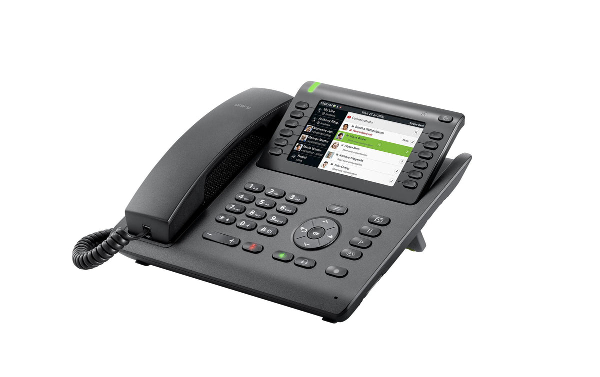 Mitel Unify OpenScape Desk Phone CP700 – IP-Telefon, 6 SIP-Konten, 5", BT, Gigabit, PoE, Schwarz