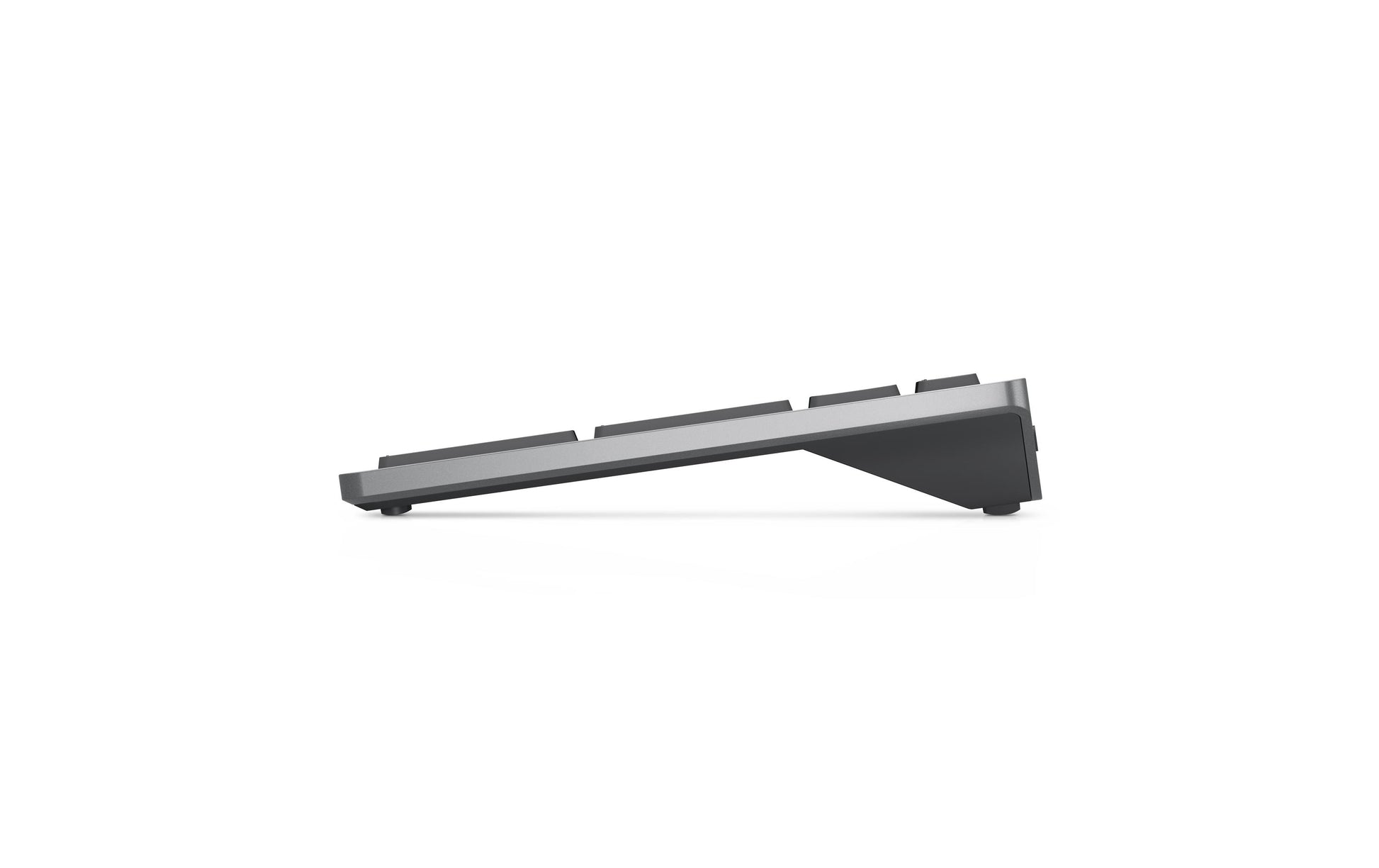 Dell KM7120W – Tastatur, kabellos (2,4 GHz), FR-Layout (FR), Fullsize (mit Ziffernblock), Scherenmechanik, Grau