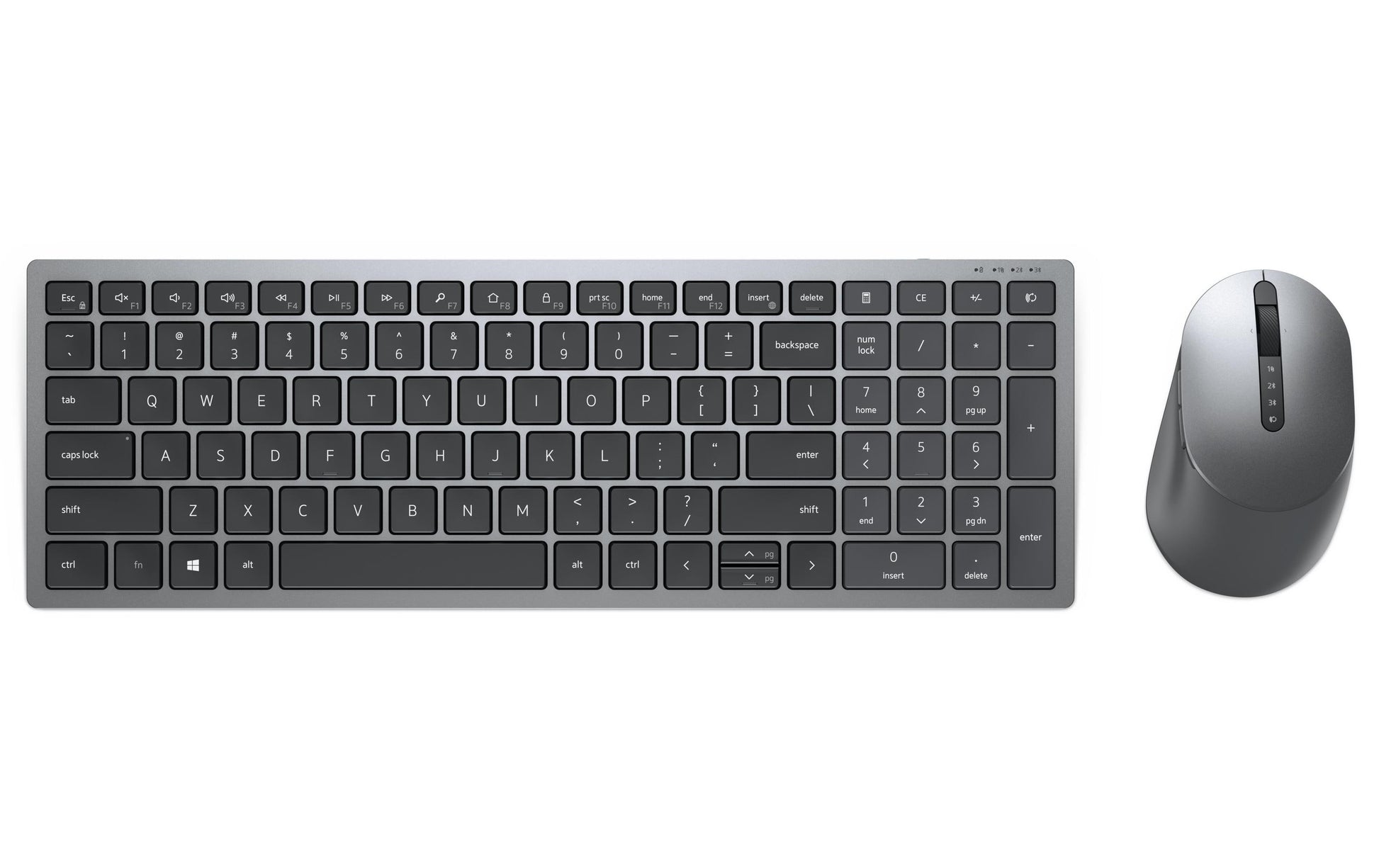 Dell Tastatur und Maus – KM7120W, Kabellos (RF + Bluetooth), UK (QWERTY)