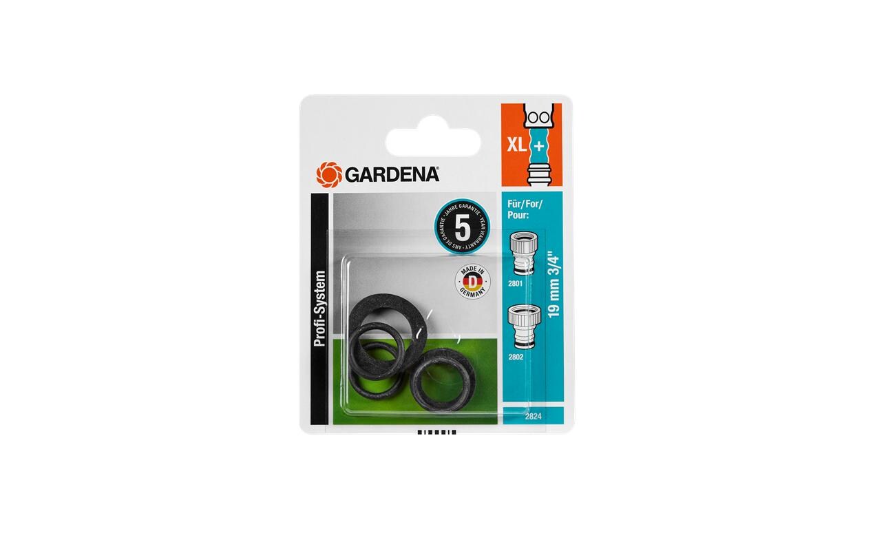 Gardena Dichtungssatz – Gewinde 19 mm (3/4"), Kunststoff, 4 Stk., für Wasserhahn