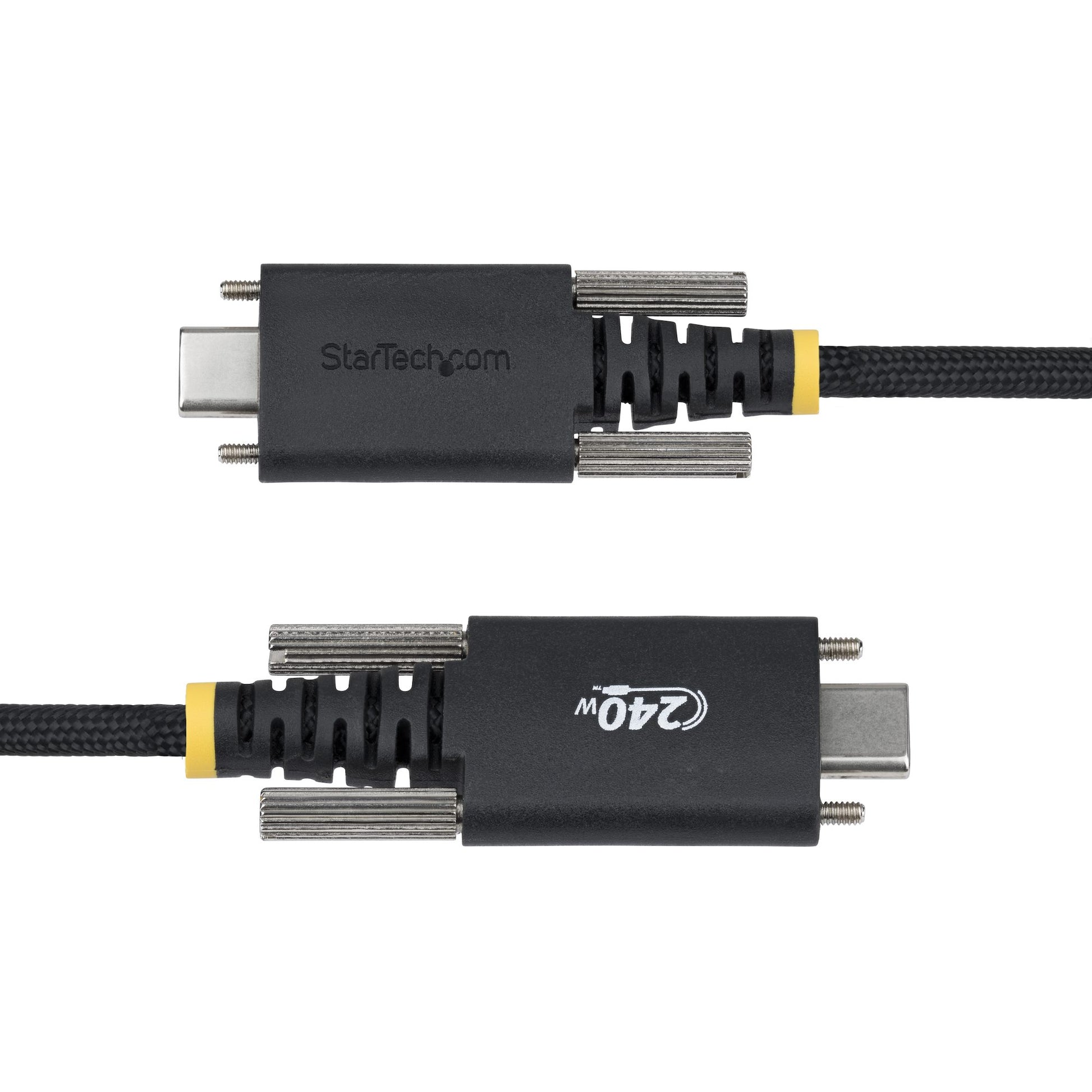 StarTech.com USB-C auf USB-C Kabel – USB 2.0 (480 Mbit/s) – 2 m – PD 240 W – Geflochten – Schwarz