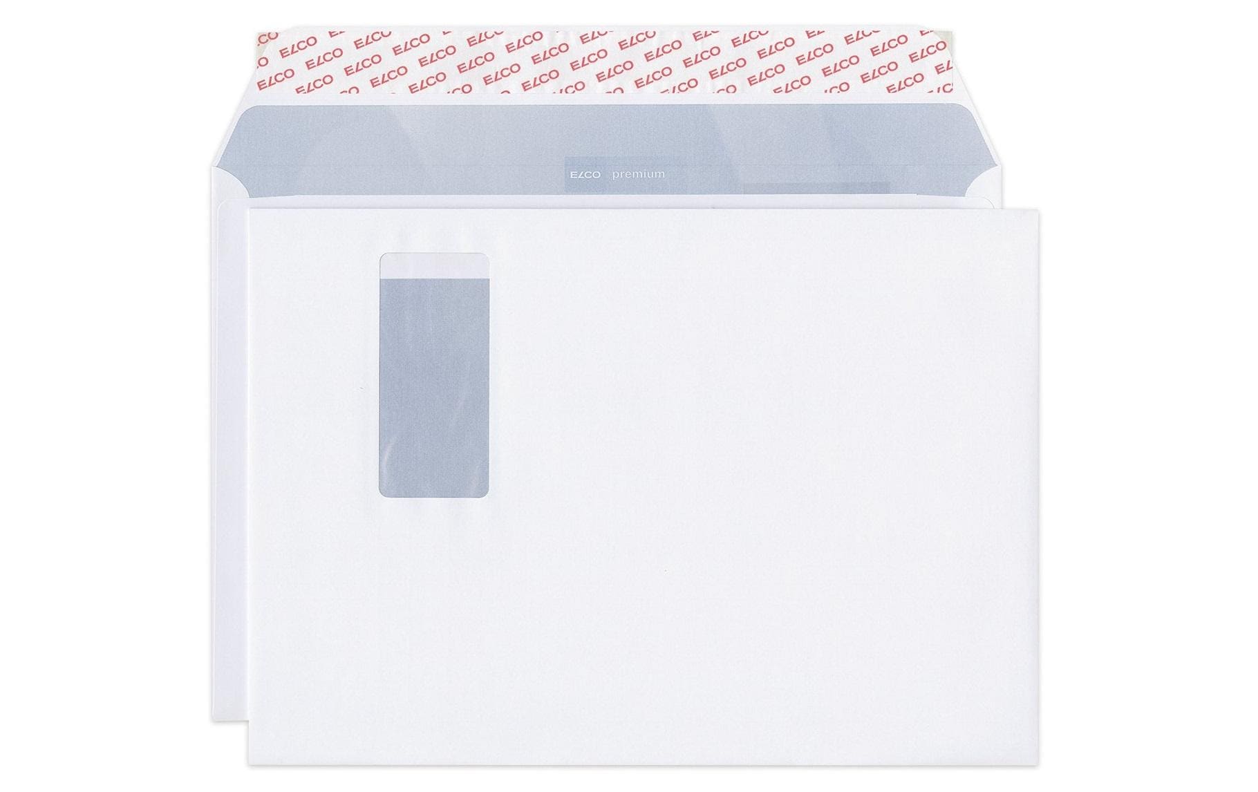 Elco Couvert C4, Fenster rechts, selbstklebend, weiss, 120 g/m² – 50 Stk.