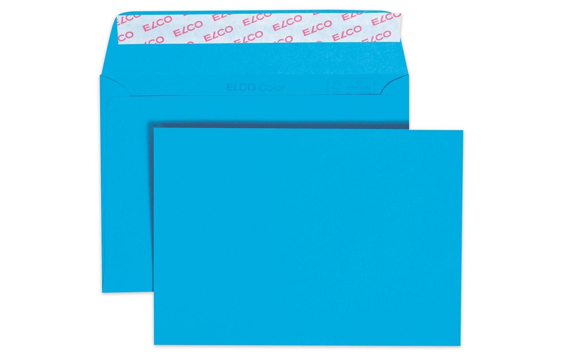 Elco Couvert C6, ohne Fenster, selbstklebend, intensivblau, 100 g/m² – 25 Stk.