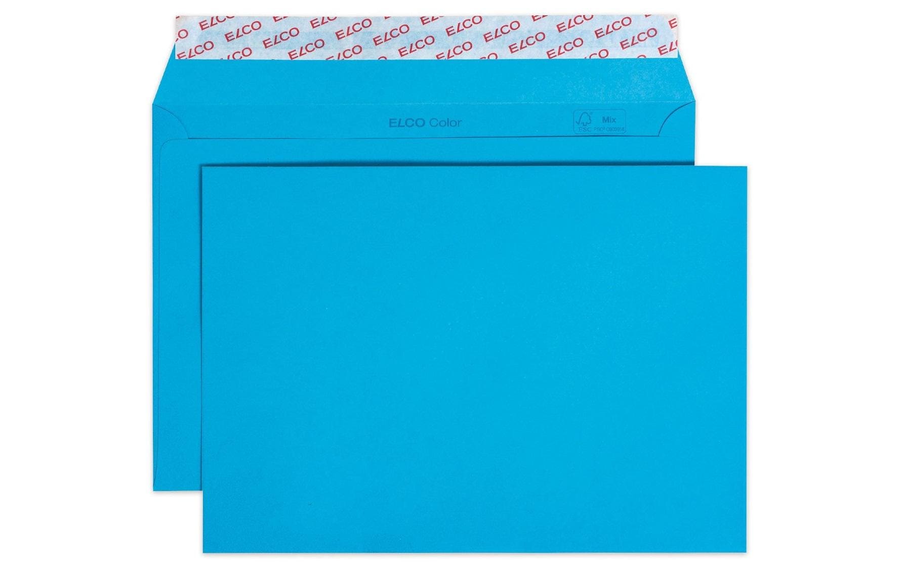 Elco Couvert C5, ohne Fenster, selbstklebend, blau, 100 g/m² – 25 Stk.
