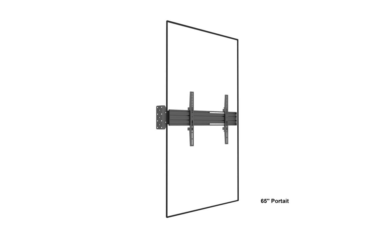 Multibrackets Pro MBFW1U – Wandhalterung, fix, für 55", VESA 600×400, bis 30 kg, schwarz