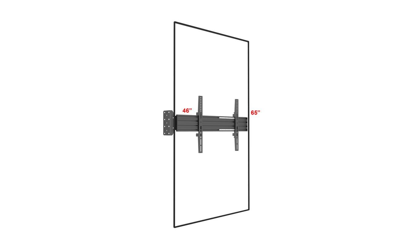 Multibrackets Pro MBFW1U – Wandhalterung, fix, für 55", VESA 600×400, bis 30 kg, schwarz
