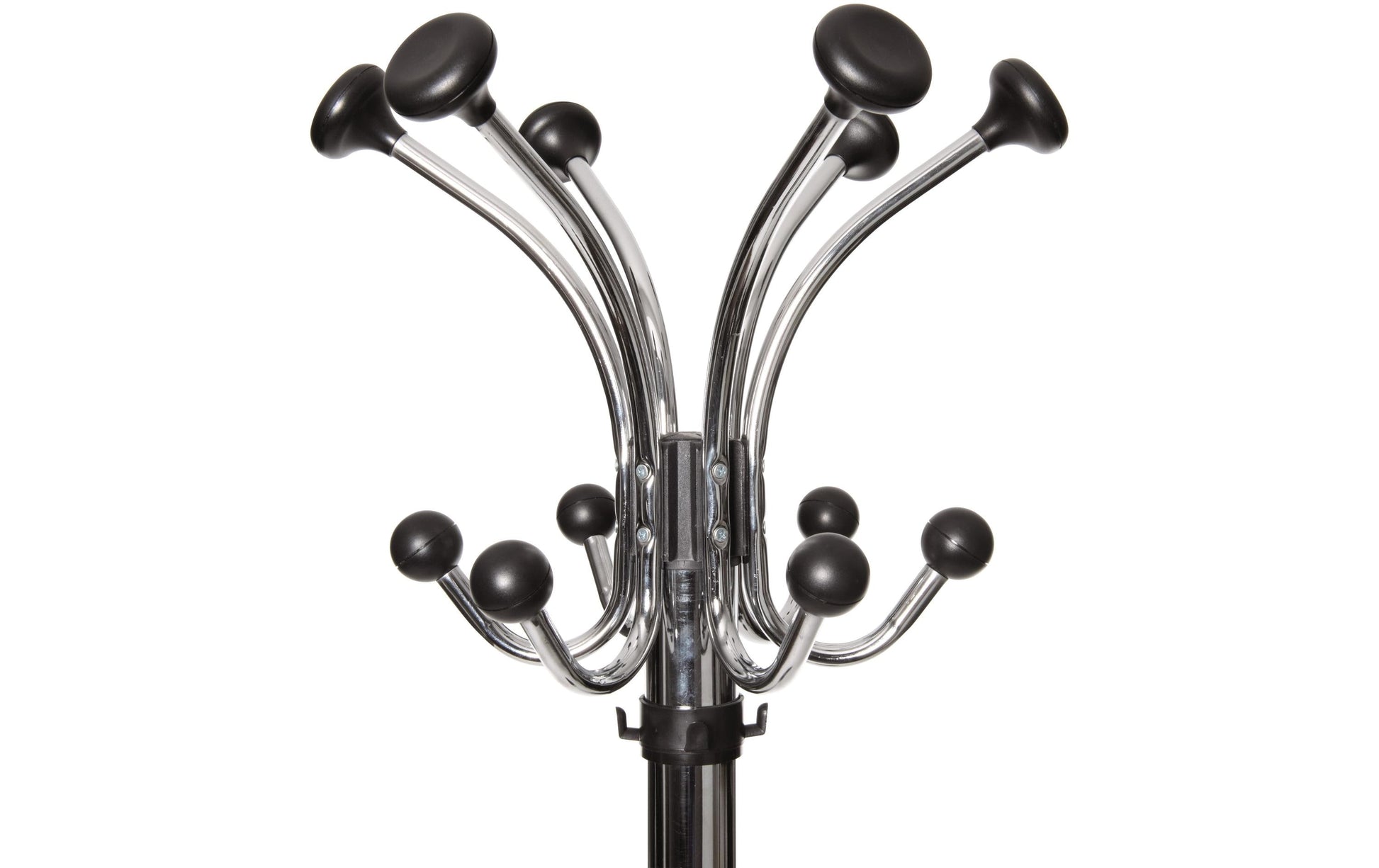 MAUL Nebula Garderobenständer (mit Schirmhalter) – Stahl – Silber – 1'775 mm