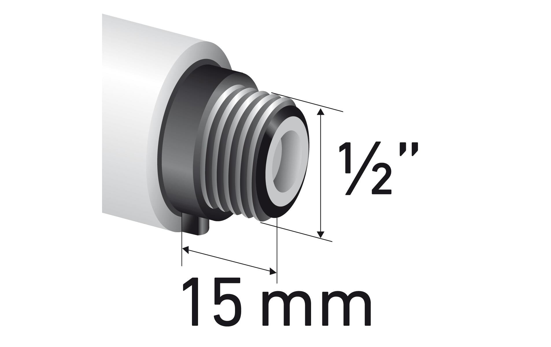 Laufen Küchenbrause City Pro – Anschluss 1/2, 1 Strahlart, Schlauch 1,5 m, Kunststoff, verchromt, für Armatur
