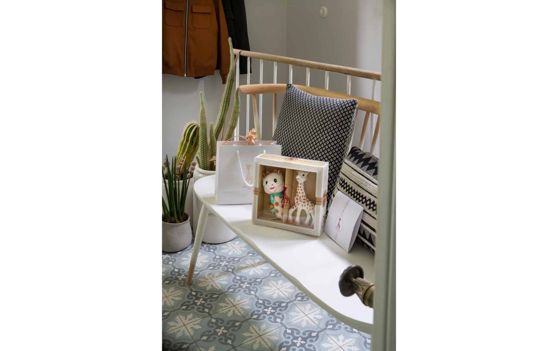 Sophie la girafe Geschenkset – Giraffe – Rassel, 5-teilig – ab 0 Jahren – Naturkautschuk/Textil – mehrfarbig