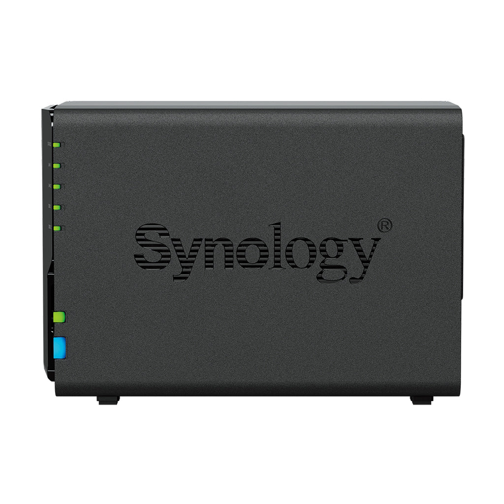 Synology DS224+ – 2-Bay Desktop NAS – Intel Celeron J4125, 2 GB RAM, für 2,5"/3,5" HDD/SSD, SATA