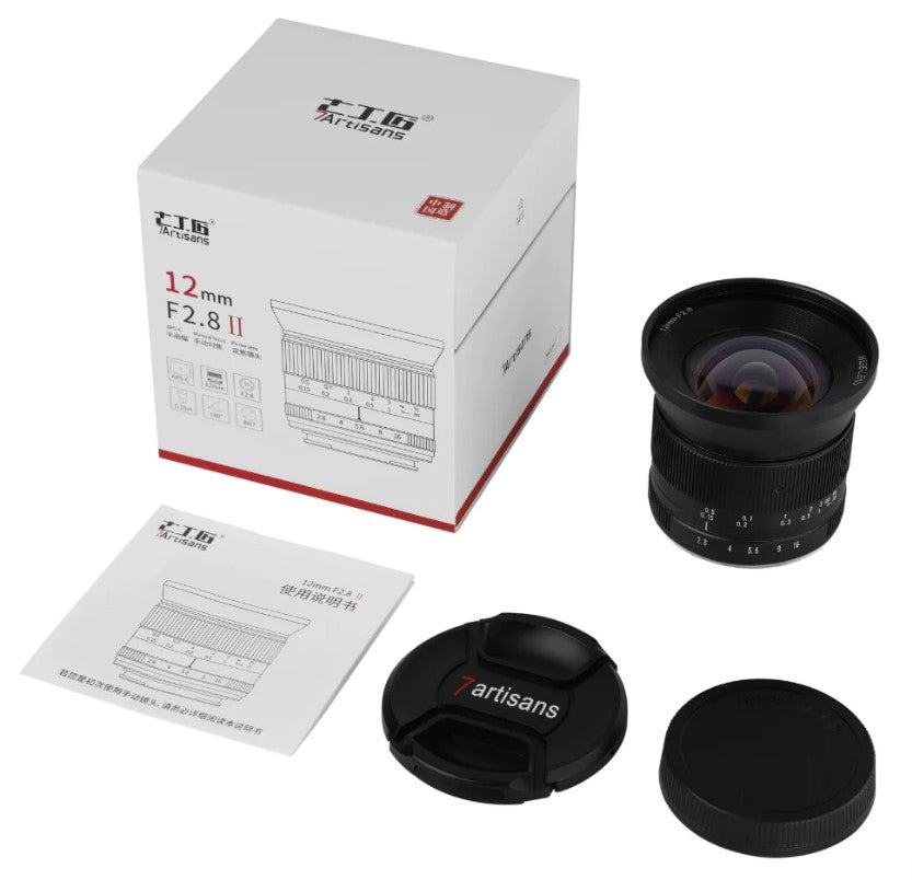 7Artisans A604B-II 12 mm f/2,8 MFT-Objektiv – für MFT (Olympus, Panasonic) – manuell