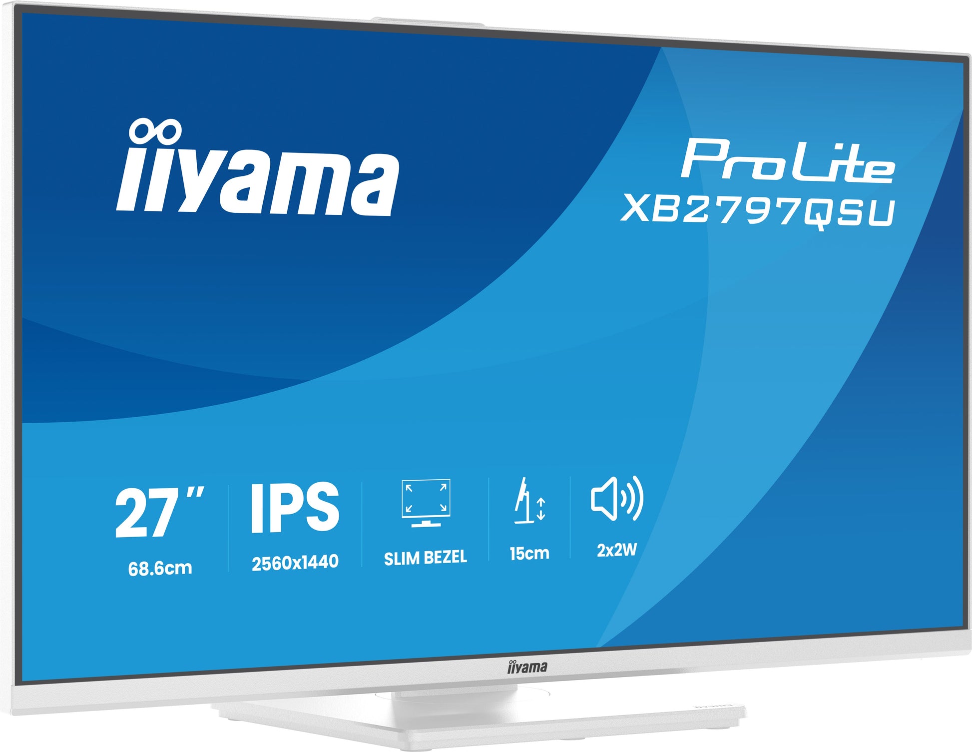 iiyama ProLite XB2797QSU-W1 – 27", 2560 × 1440 (WQHD), IPS