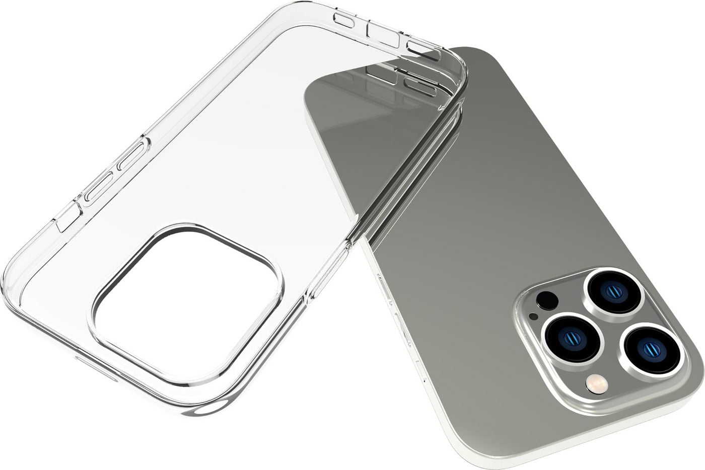 eSTUFF INFINITE (GRS) VIENNA – Backcover – für Apple iPhone 14 Pro, TPU, Transparent
