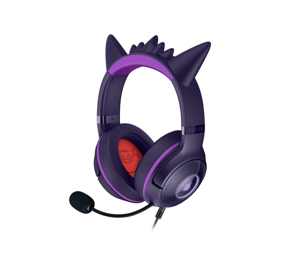 Razer Kraken Kitty V2 Pokémon Gengar Ed. Gaming-Headset – Over-Ear, Stereo, Kabel (USB-A), Violett