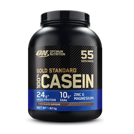 Optimum Nutrition Protein Pulver 100% Casein Schokolade – glutenfrei – 1,82 kg